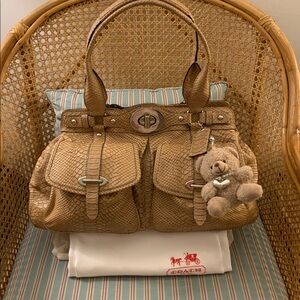 Extremely Rare 2009 Legacy Ella XL Tote in Natural Python